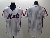 New York Mets Blank White(Blue Strip) 2016 Flexbase Collection Alternate Stitched Jersey,baseball caps,new era cap wholesale,wholesale hats